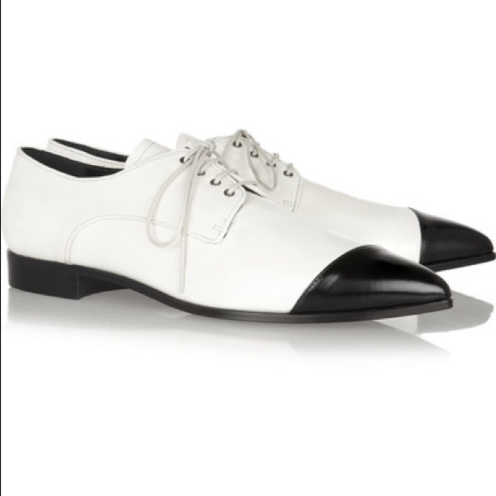 Miu Miu Two Tone Leather Oxfords / Brogues